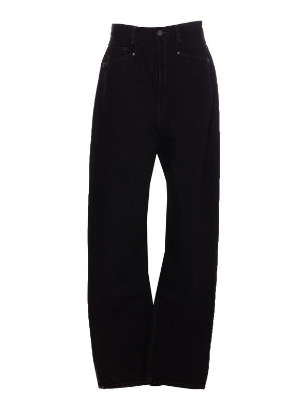 LEMAIRE: ブーツカットジーンズ - ブーツカットジーンズ - 黒