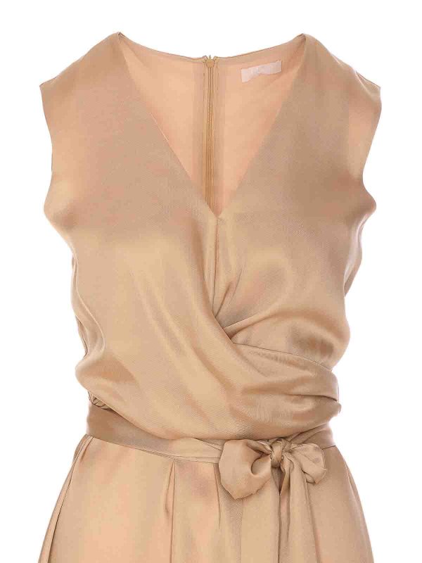 膝丈ドレス - ベージュ shop online: Liu Jo