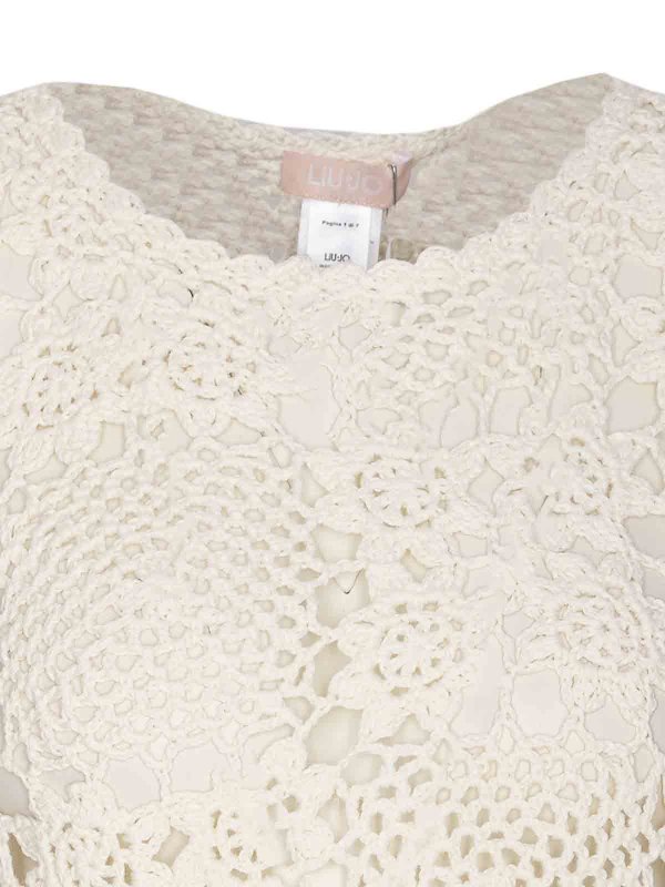 White Knitted Top shop online: Liu Jo