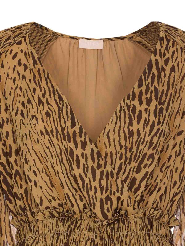 Knielanges Kleid - Beige shop online: Liu Jo