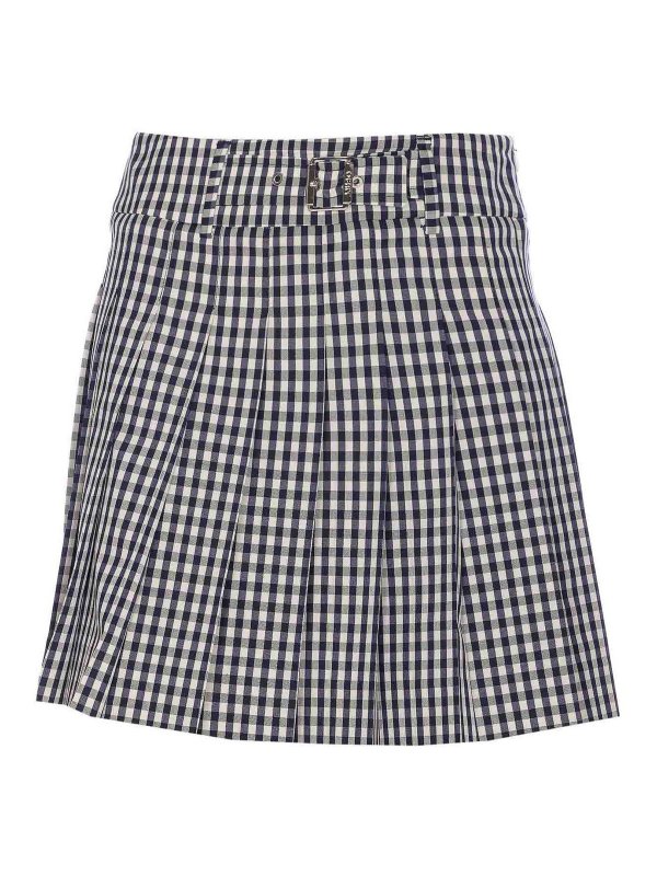 Liu Jo: Knee length skirts & Midi - Check Motif Mini Skirt