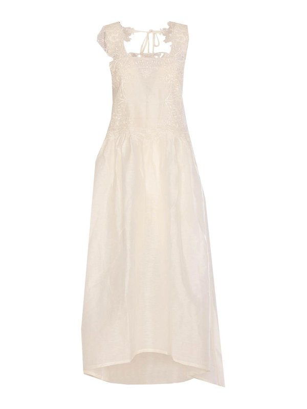 MAURIZIO MIRI: Maxikleider - Maxikleid - Weiß