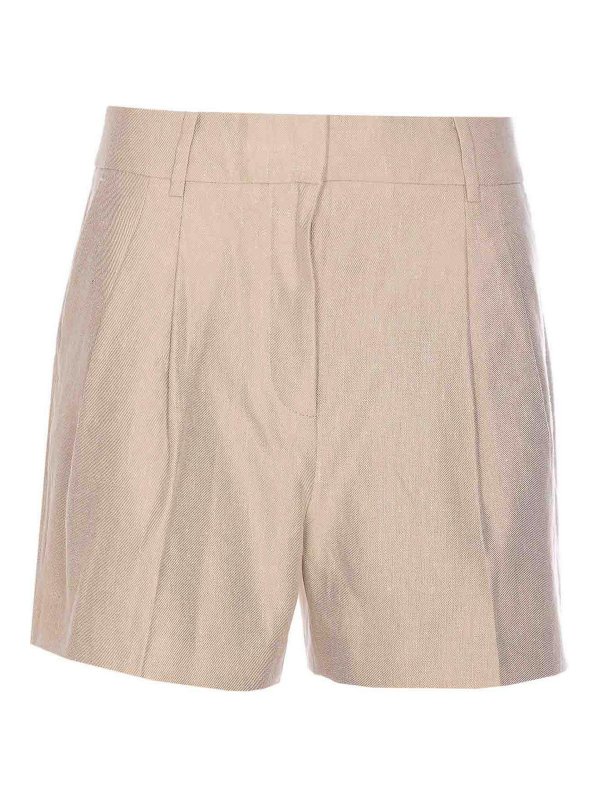 Michael Michael Kors: Trousers Shorts - Beige Shorts