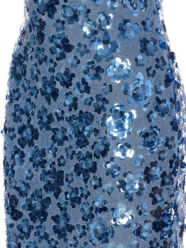 The Best Shops Michael Michael Kors: Knielange Kleider - Knielanges Kleid - Blau