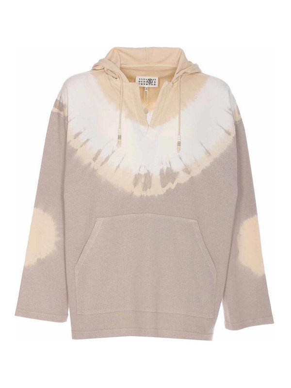 MM6 MAISON MARGIELA: Sweatshirts und Pullover - Sweatshirt - Beige