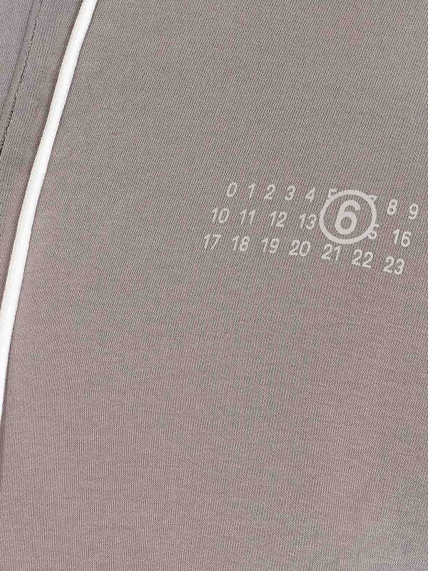 The Best Shops MM6 MAISON MARGIELA: Sweatshirts & Sweaters - Grey Zip Sleeveless Hoodie