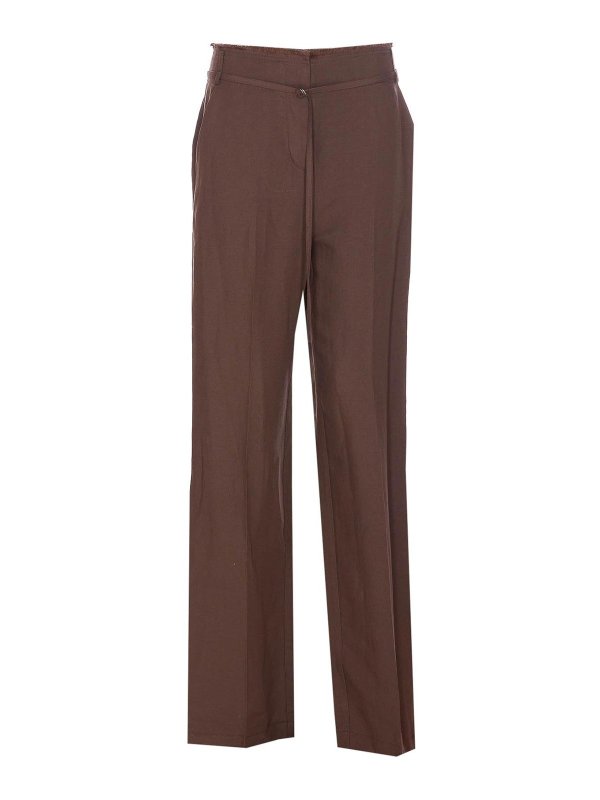 PATRIZIA PEPE: トラウザーショーツ - ショートパンツ - ブラウン