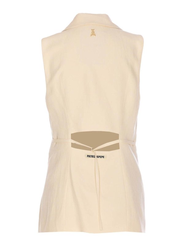 PATRIZIA PEPE: Chalecos online - Chaleco - Blanco