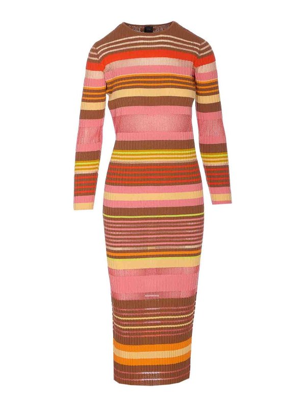 Pinko: knee length dresses - Multicolor Sassolungo Dress
