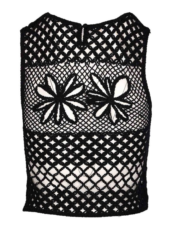 Pinko: Tops y camisetas sin mangas online - Top - Negro