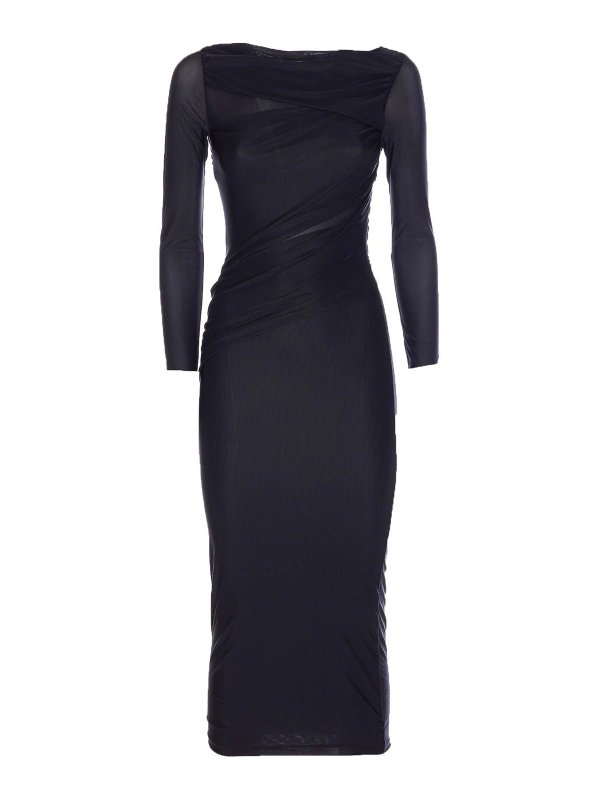 Pinko: Robe longueur genou - Robe Au Genou - Noir