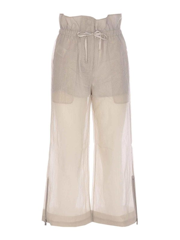 Pinko: Trousers Shorts - Light Grey Somebody Pants