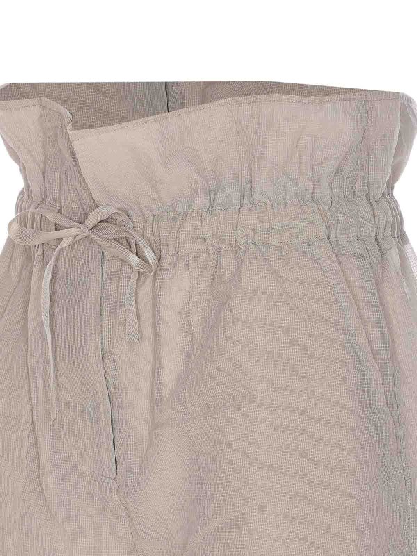 The Best Shops Pinko: Trousers Shorts - Light Grey Somebody Pants