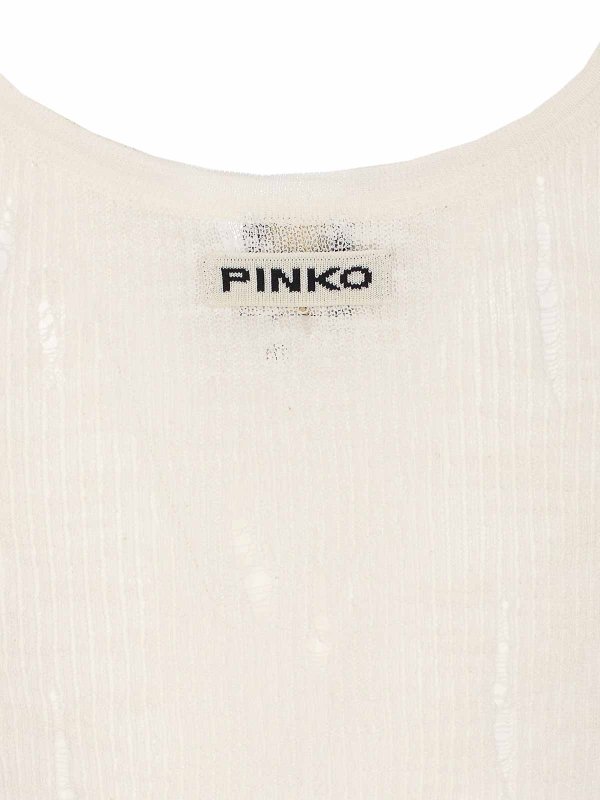 The Best Shops Pinko: Tops y camisetas sin mangas - Top - Blanco