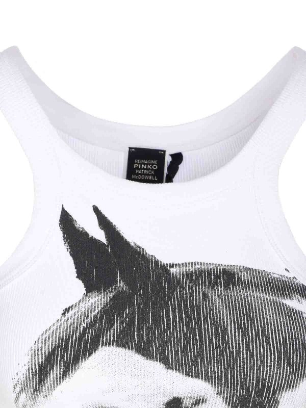 トップ/タンクトップ - 白 shop online: Pinko