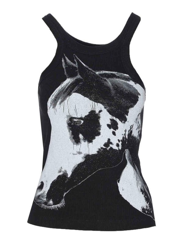 Pinko: Tops y camisetas sin mangas - Top - Negro