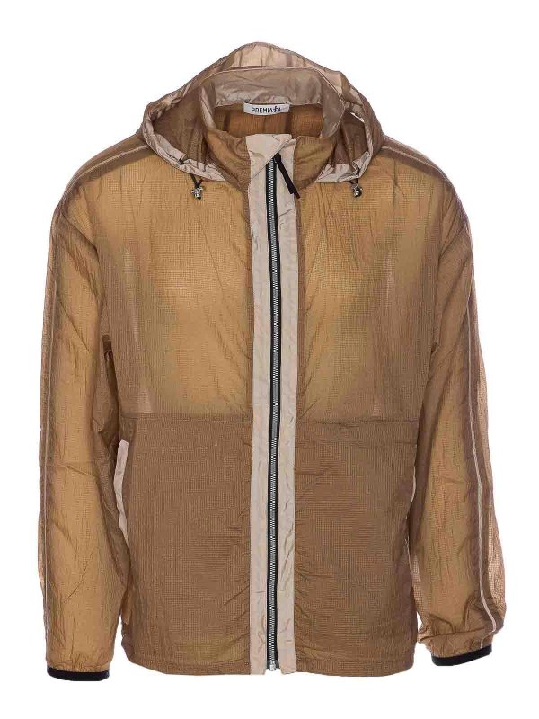 PREMIATA: casual jackets - Natural Jacket With Frontal Zip Closure