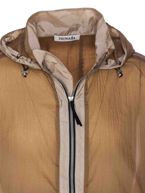 Natural Jacket With Frontal Zip Closure shop online: PREMIATA