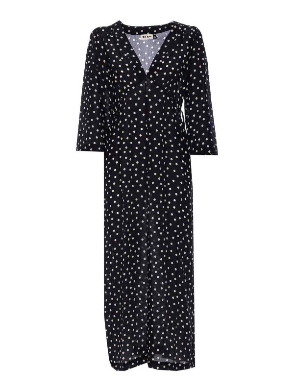 RIXO: Vestidos media pierna - Vestido Midi - Azul