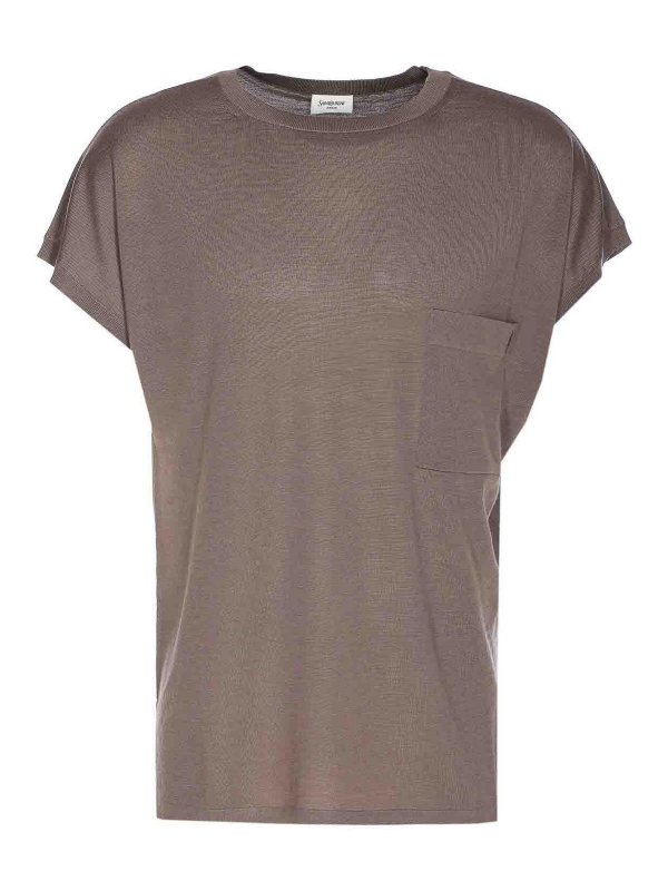 SAINT LAURENT: t-shirts - Cassandre T-Shirt