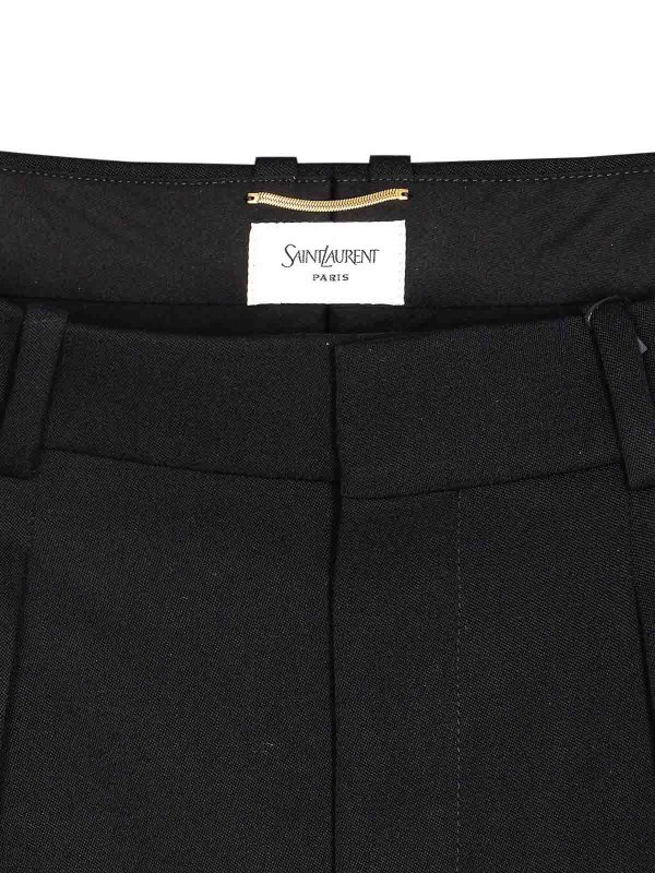 Black Wide Leg Pants shop online: SAINT LAURENT
