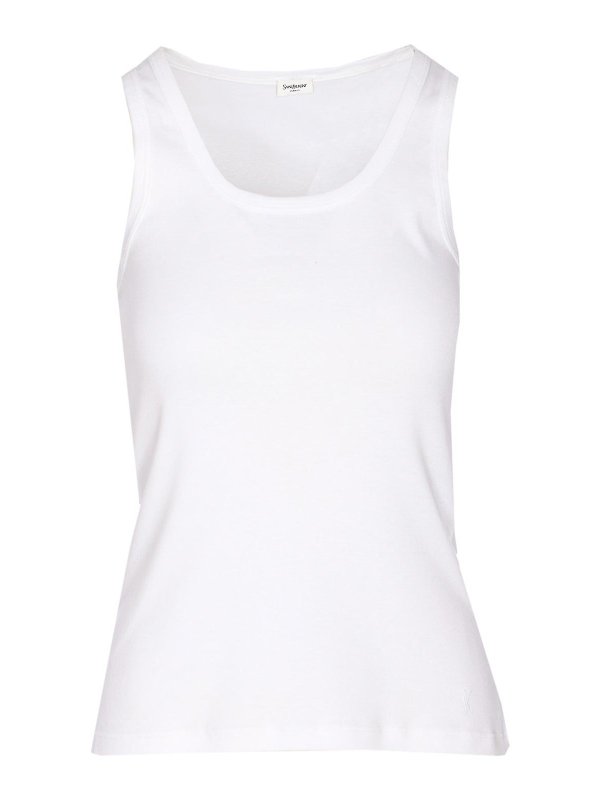 SAINT LAURENT: Tops & Tank tops - Logo Tank Op