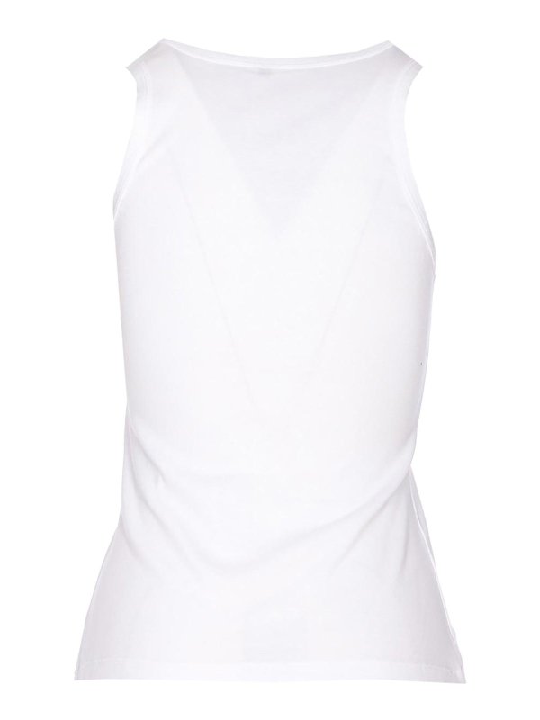 SAINT LAURENT: Tops & Tank tops online - Logo Tank Op