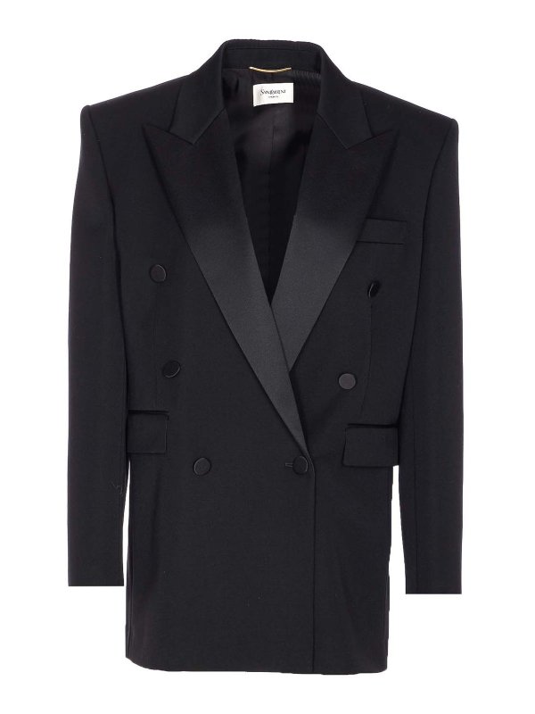 SAINT LAURENT: casual jackets - Double Breasted Button Jacket