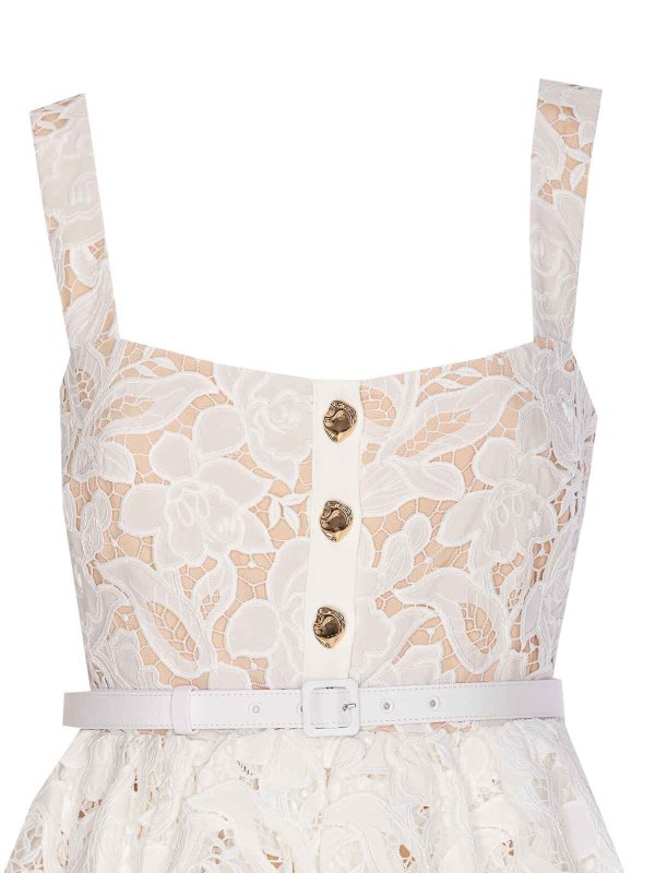 Robe Courte - Blanc shop online: Self Portrait