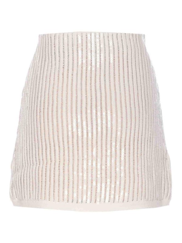 Self Portrait: Knee length skirts & Midi online - White Mini Skirt