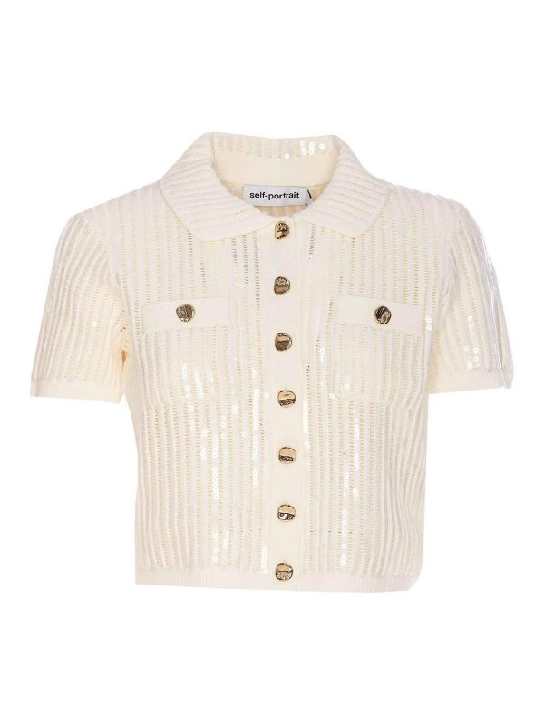 Self Portrait: Top e canotte - Top bianco