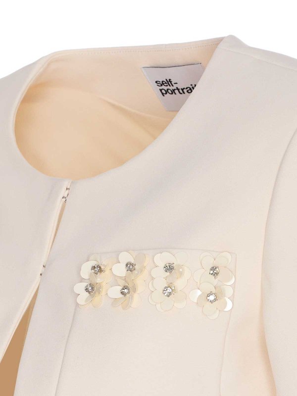 The Best Shops Self Portrait: Casualjacken - Casualjacke - Weiß