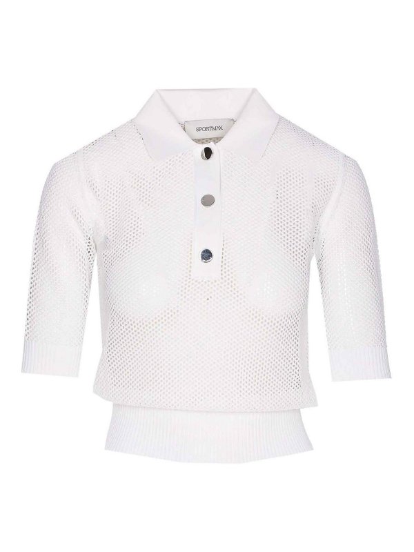 SPORTMAX: トップス＆タンクトップ - トップ/タンクトップ - 白