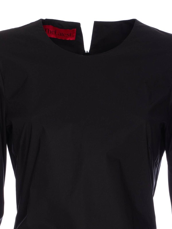 Black Terry Long Sleeves Shirt shop online: THELATEST