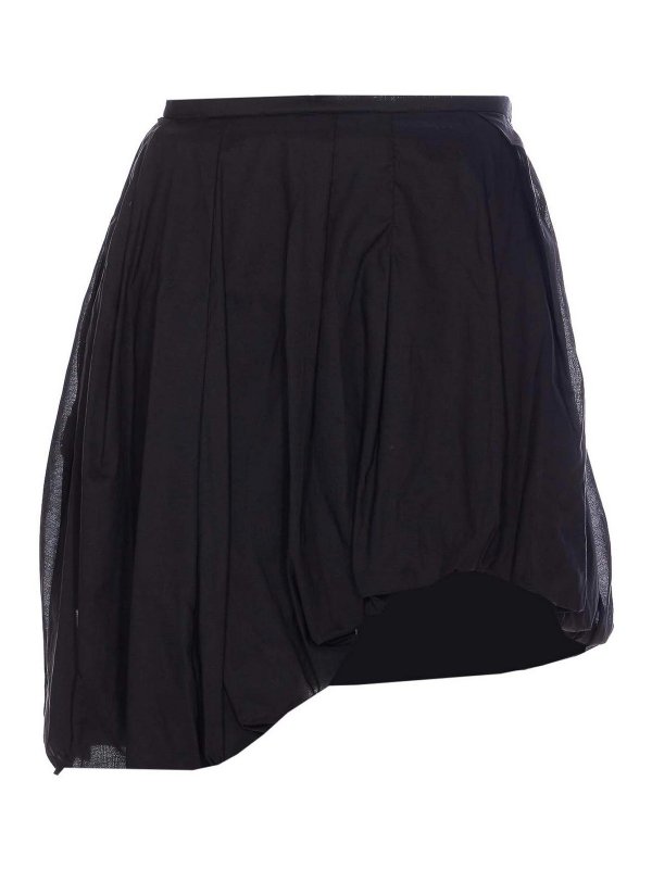THELATEST: Knee length skirts & Midi - Black Beverly Skirt