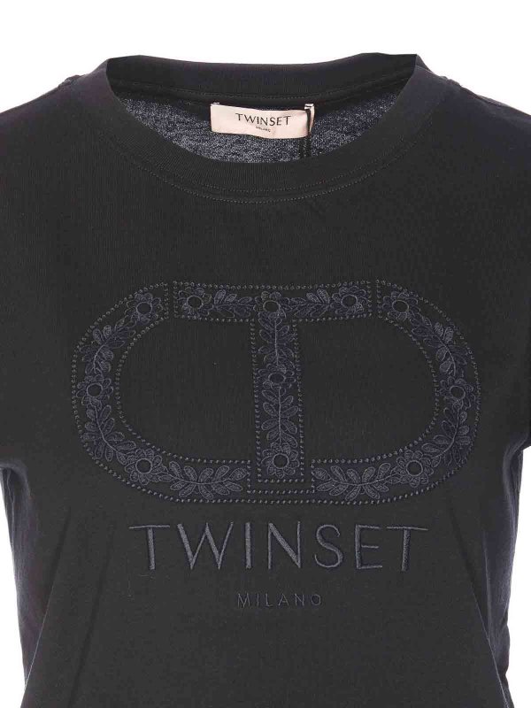T-Shirt - Noir shop online: TWINSET