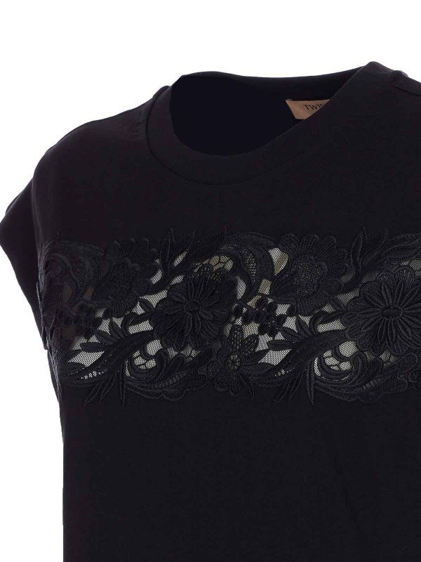The Best Shops TWINSET: T-shirts - T-Shirt - Noir