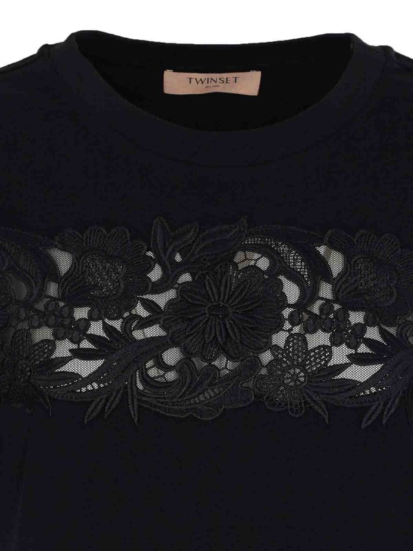 T-Shirt - Noir shop online: TWINSET