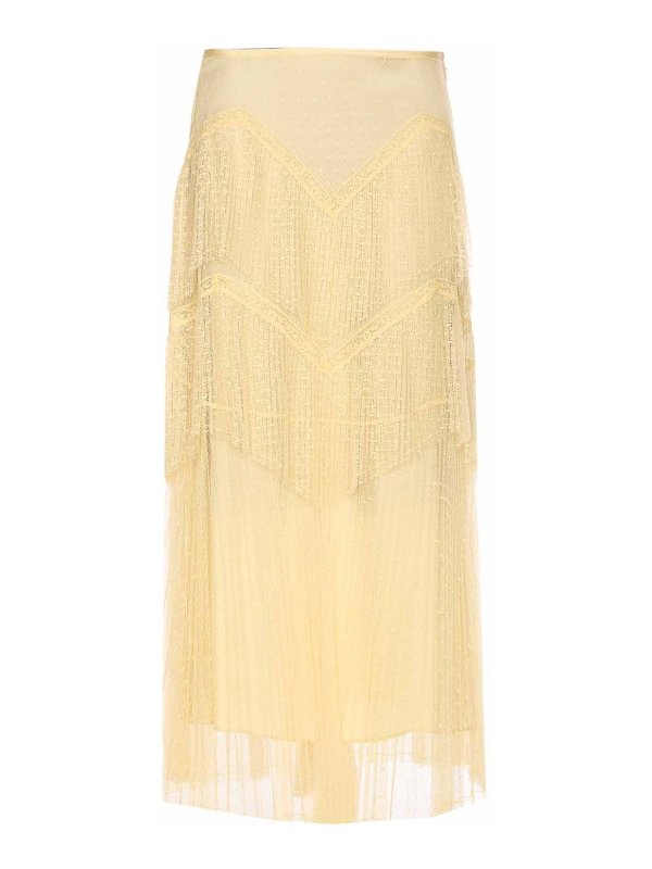 TWINSET: ニーレングススカート＆ミディ丈 - 膝丈/ミディスカート - イエロー