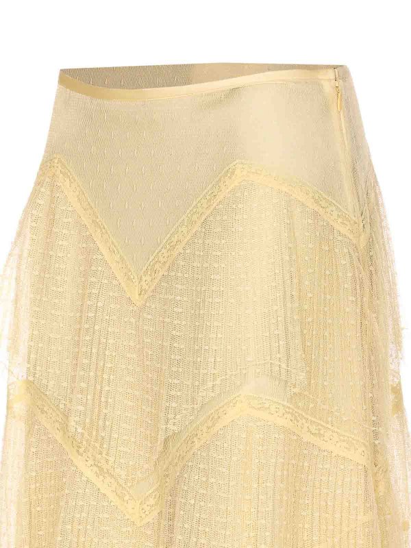 膝丈/ミディスカート - イエロー shop online: TWINSET