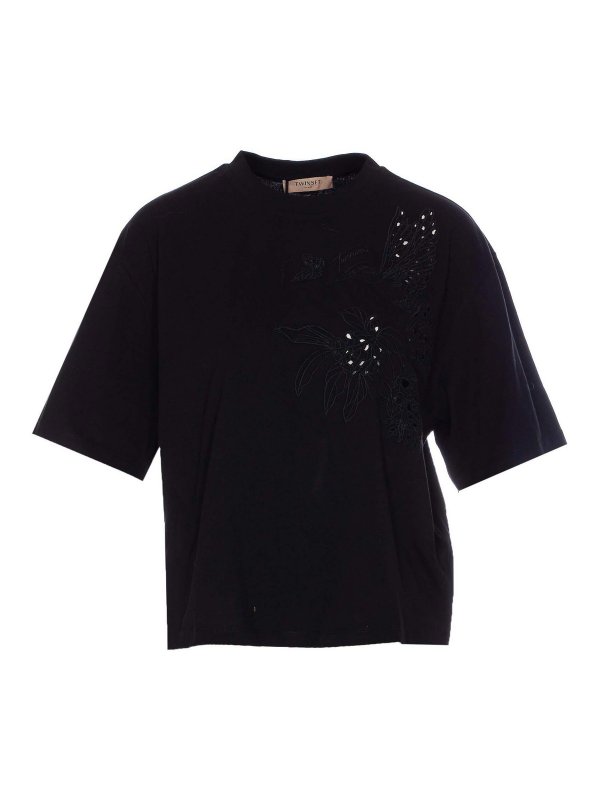 TWINSET: T-shirts - T-Shirt - Noir