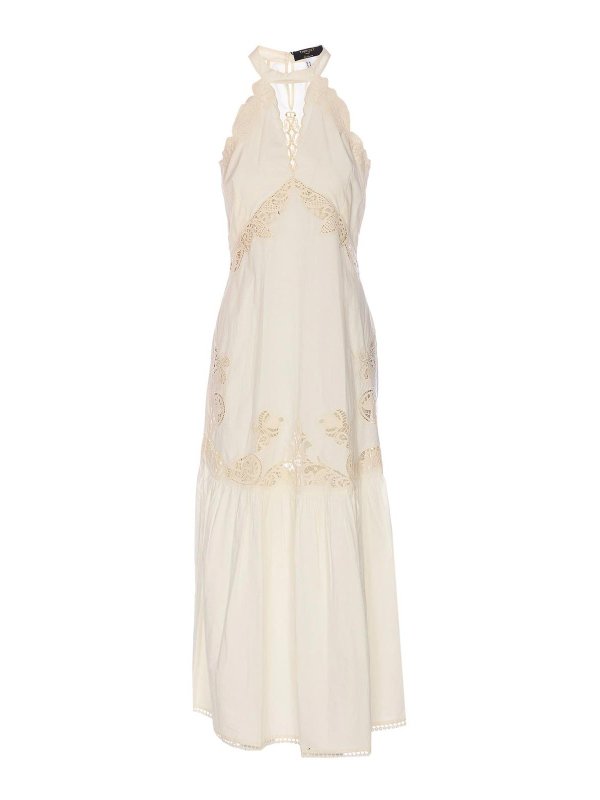 TWINSET: maxi dresses - Long Dress With Embroidery