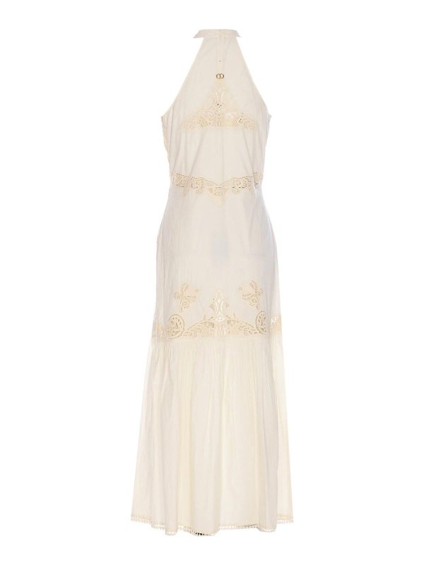 TWINSET: maxi dresses online - Long Dress With Embroidery