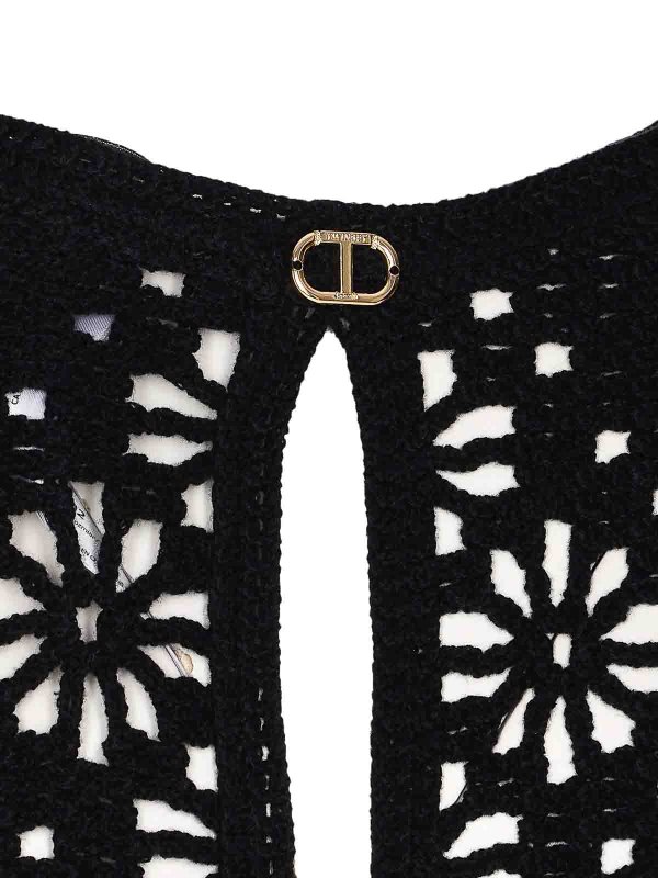 The Best Shops TWINSET: Tops & Tank tops - Black Emboidered Top