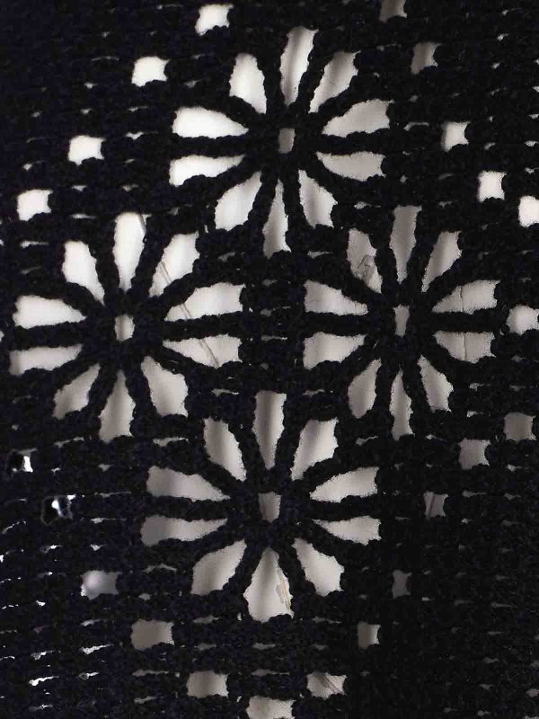 Black Emboidered Top shop online: TWINSET