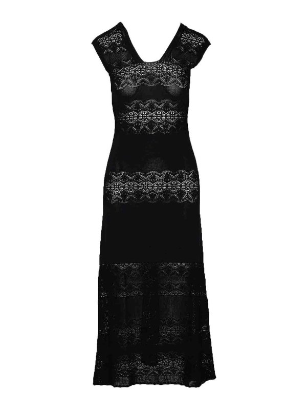 TWINSET: マキシドレス - マキシドレス - 黒