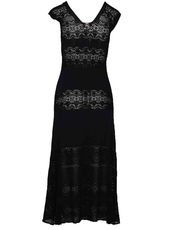 マキシドレス - 黒 shop online: TWINSET