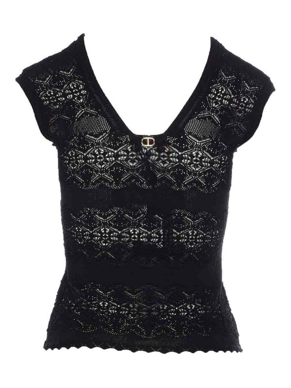 TWINSET: Tops & Tank tops online - Black Top