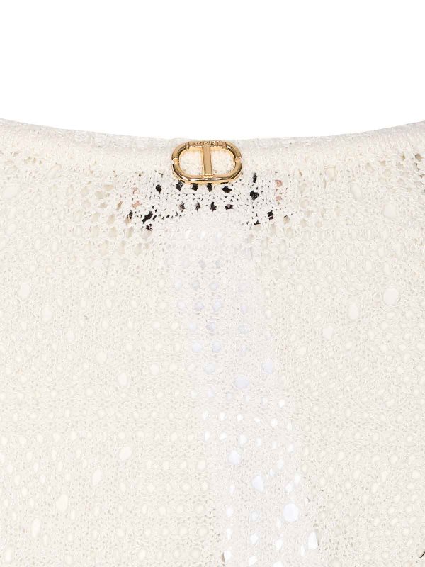 The Best Shops TWINSET: shirts - White Perforated Shirt