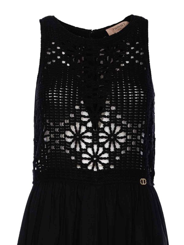 Knielanges Kleid - Schwarz shop online: TWINSET